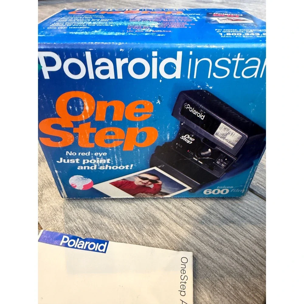 Polaroid OneStep CloseUp Instant‎ Film Camera 600 Series Original Box Vintage